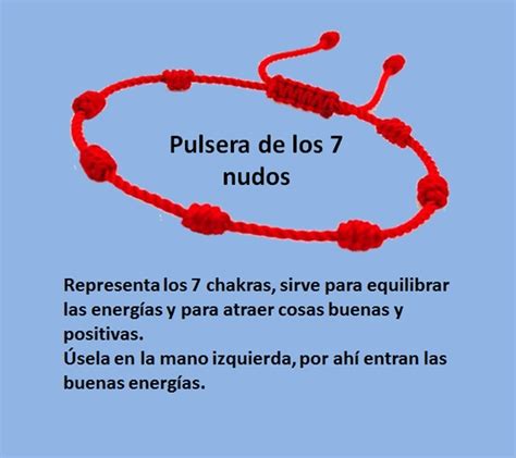 que significa la pulsera de los 7 nudos|La pulsera roja de 7 nudos: significado, beneficios y。